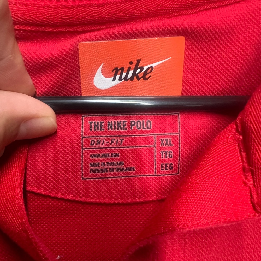 Nike tiger woods‎ Men's Red Polo Shirt - Picture 2 of 3